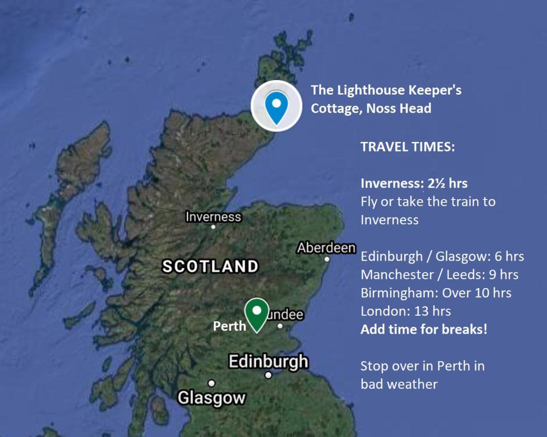 Self-Catering Lighthouse Keeper'S Cottage On The Nc500 Wick  Exteriör bild
